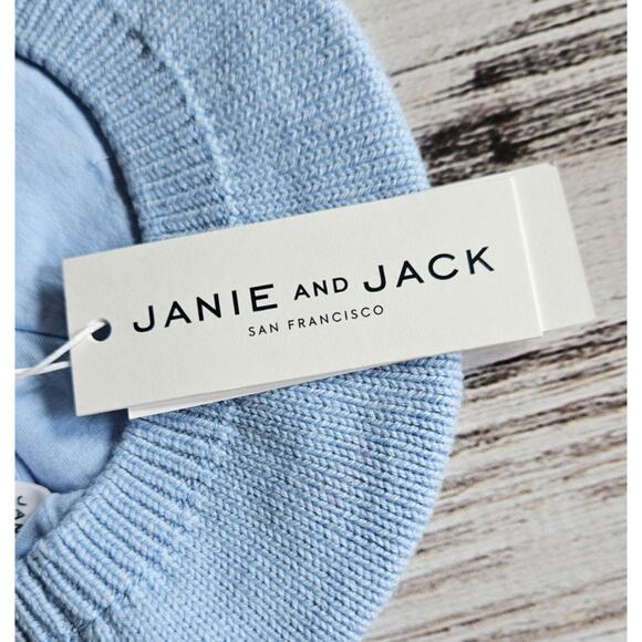 Janie and Jack Pastel Baby Blue Berret sz 4-5 New - Picture 4 of 4